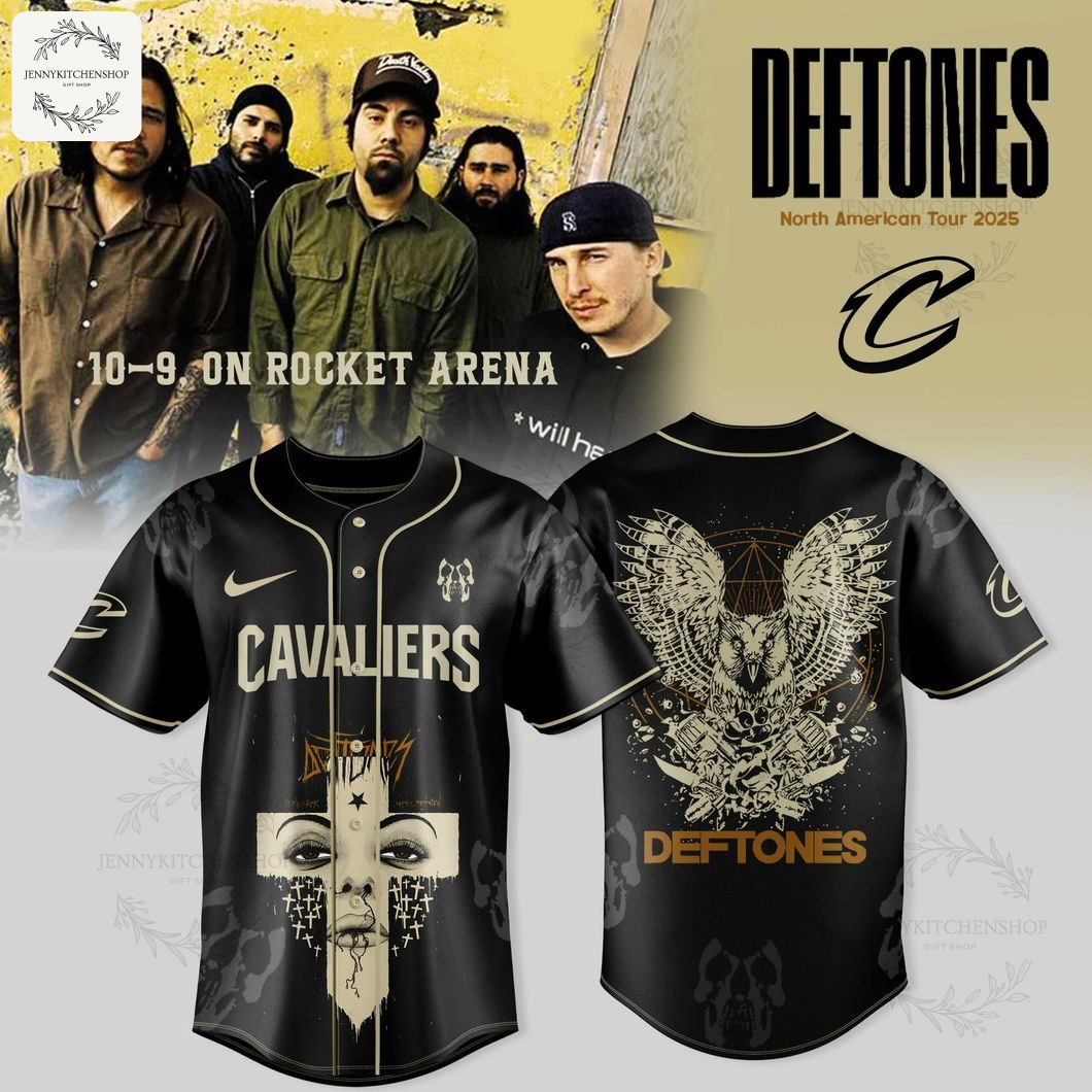 Cleveland Cavaliers X Deftones Tour 2025 Black Jersey