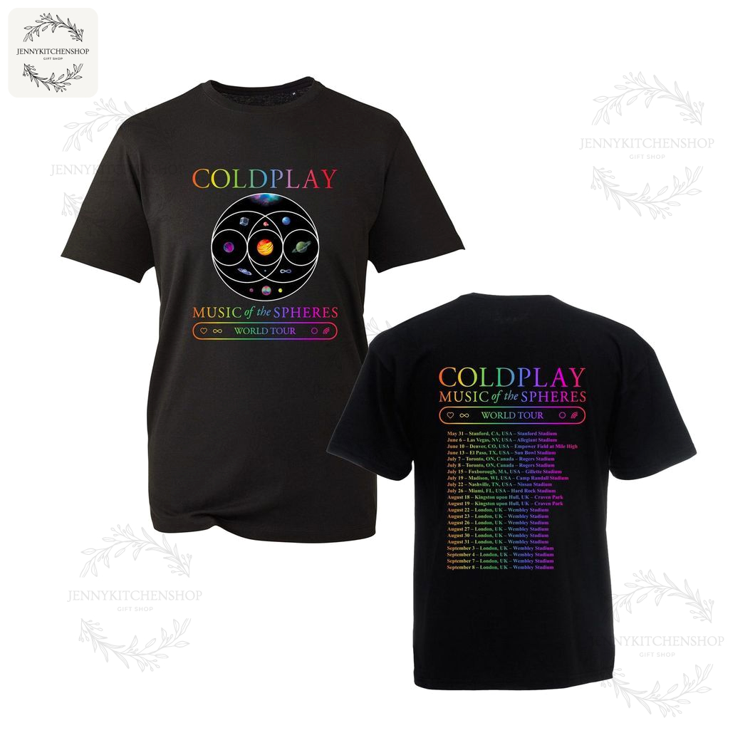 Coldplay Music Of The Spheres World Tour 2025 T-Shirt