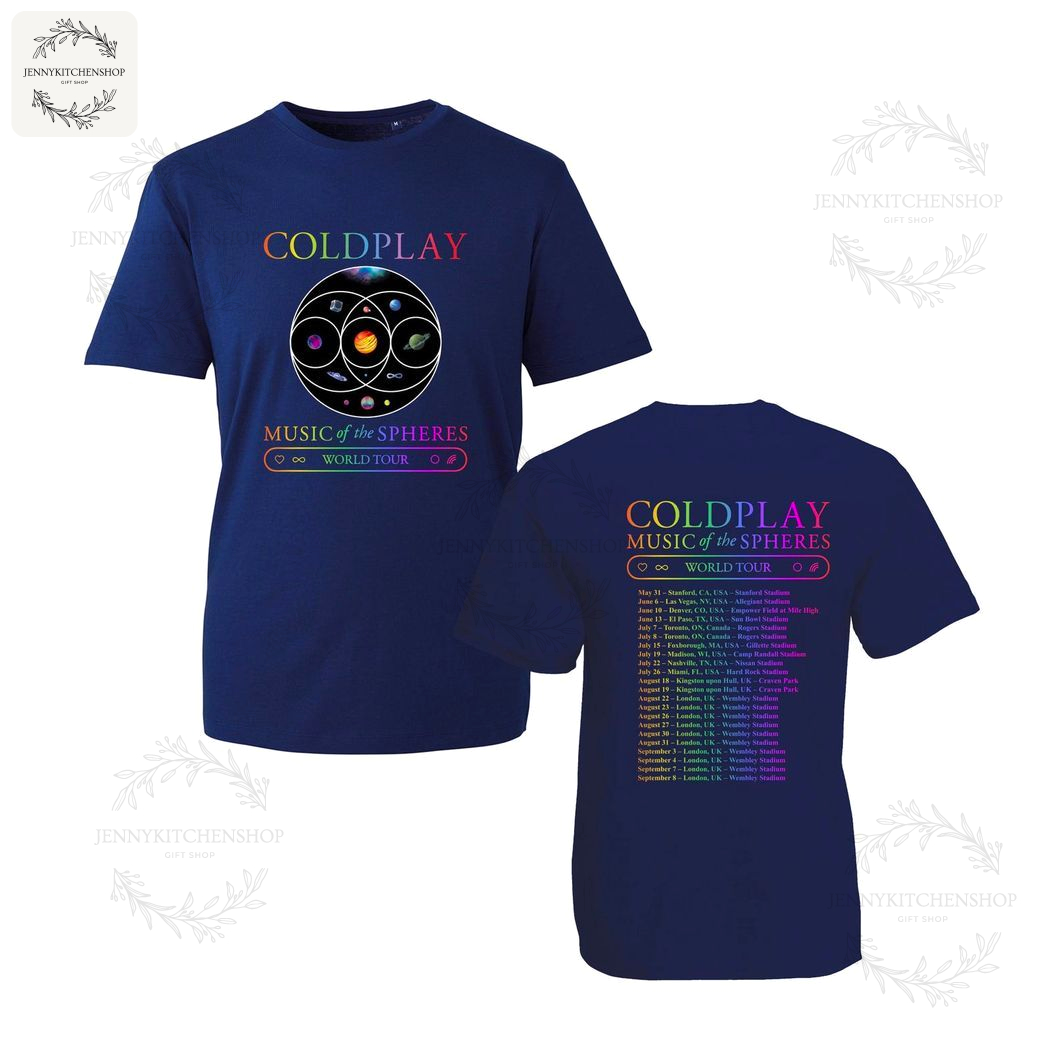 Coldplay Music Of The Spheres World Tour 2025 T-Shirt