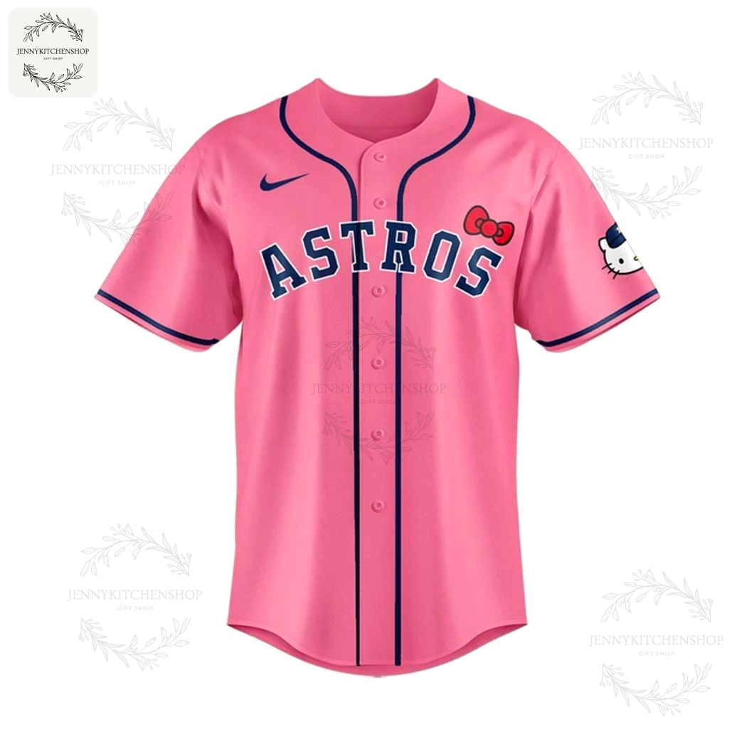 Houston Astros Hello Kitty Night Custom Jersey