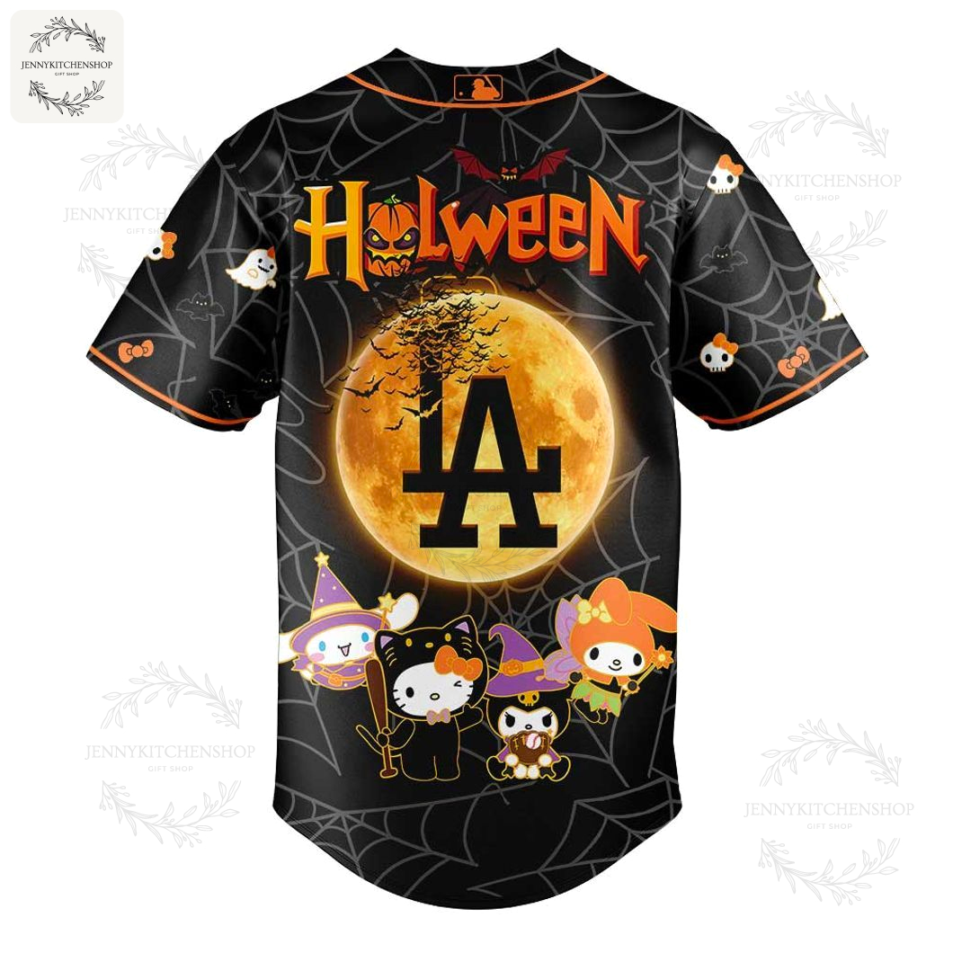 LA Dodgers x Hello Kitty and Friends Halloween Baseball Jersey