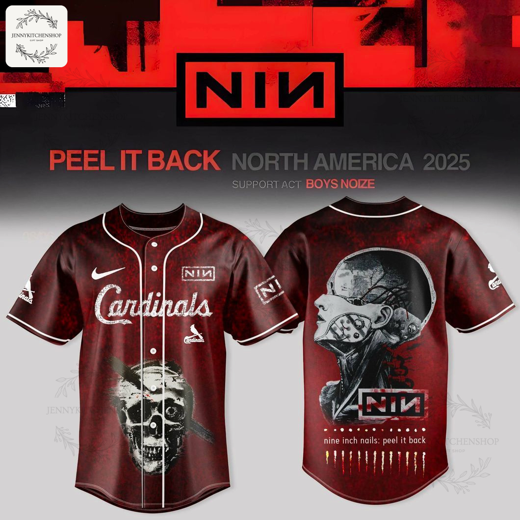Limited Jersey St Louis Cardinals X Nine Inch Nails Peel It Back Tour 2025