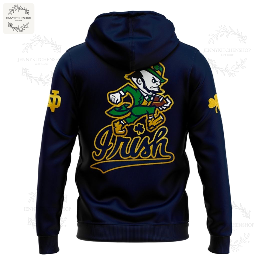 Lucky Leprechaun Navy Hoodie – Irish Game Day Collection