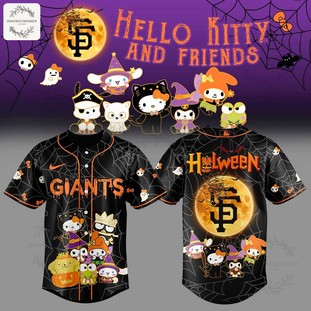 SF Giants x Hello Kitty and Friends Halloween Baseball Jersey