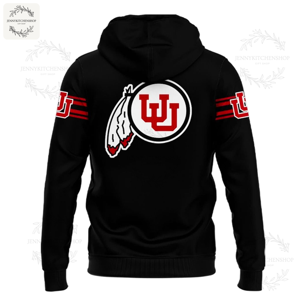 Utah Utes Black Hoodie 2025 College Football Fan Gear