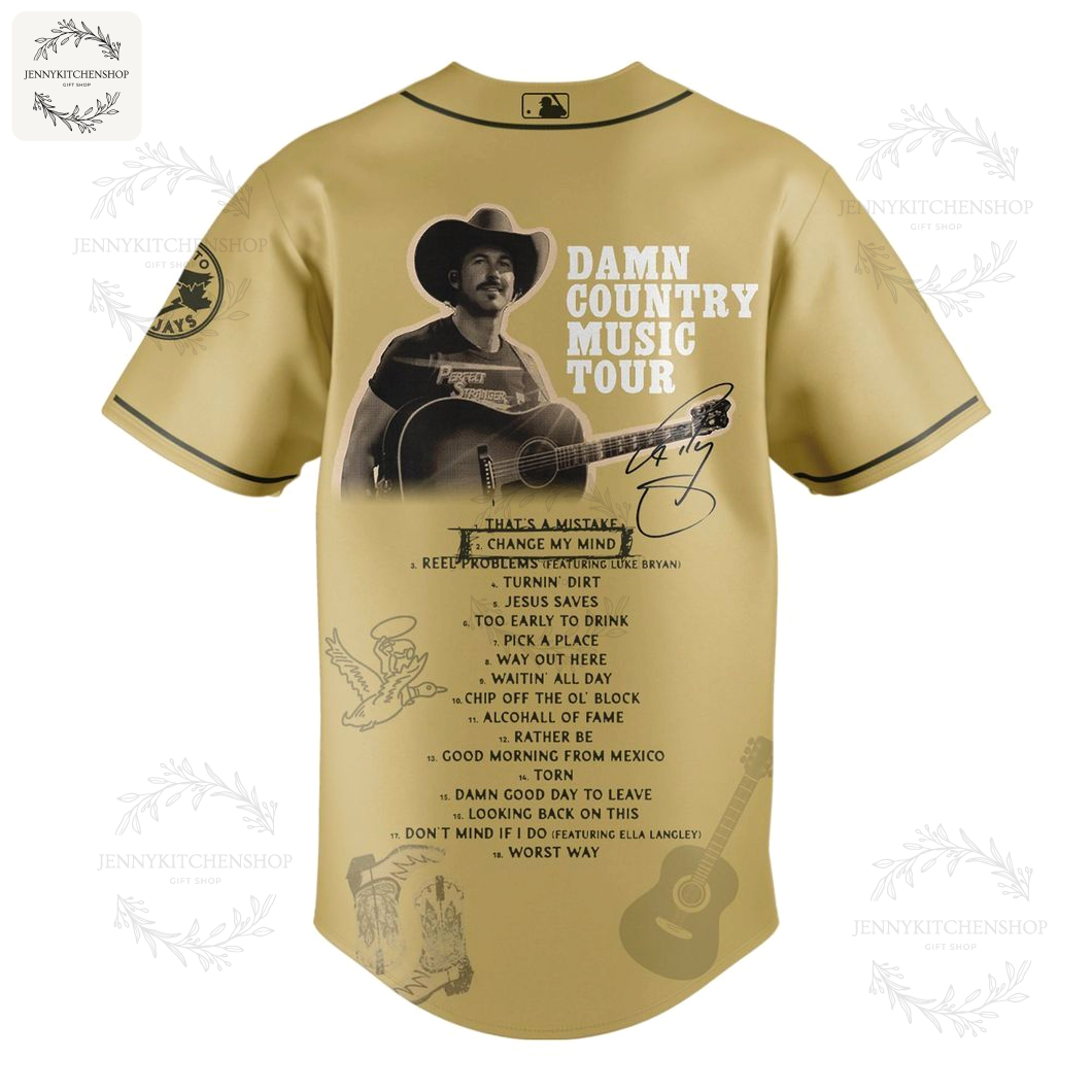 Blue Jays x Riley Green Damn Country Music Tour Jersey