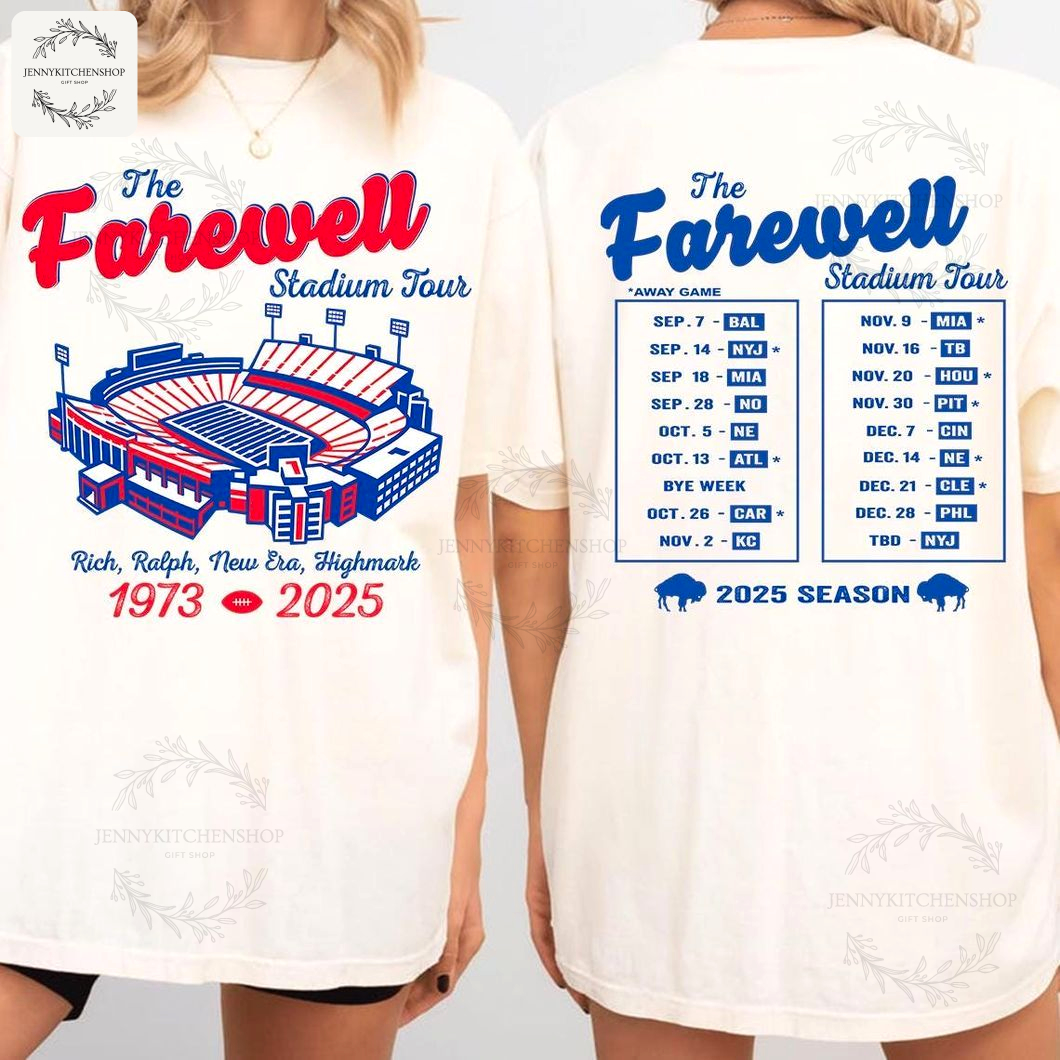 Buffalo Farewell Stadium Tour Fan Tee - Iconic 1973-2025 Legacy Shirt. Shop Now!