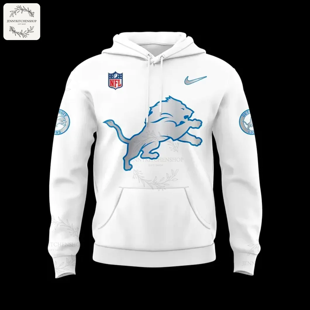 Detroit Lions Rivalries White Uniform Hoodie