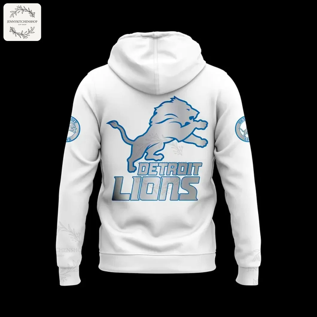 Detroit Lions Rivalries White Uniform Hoodie