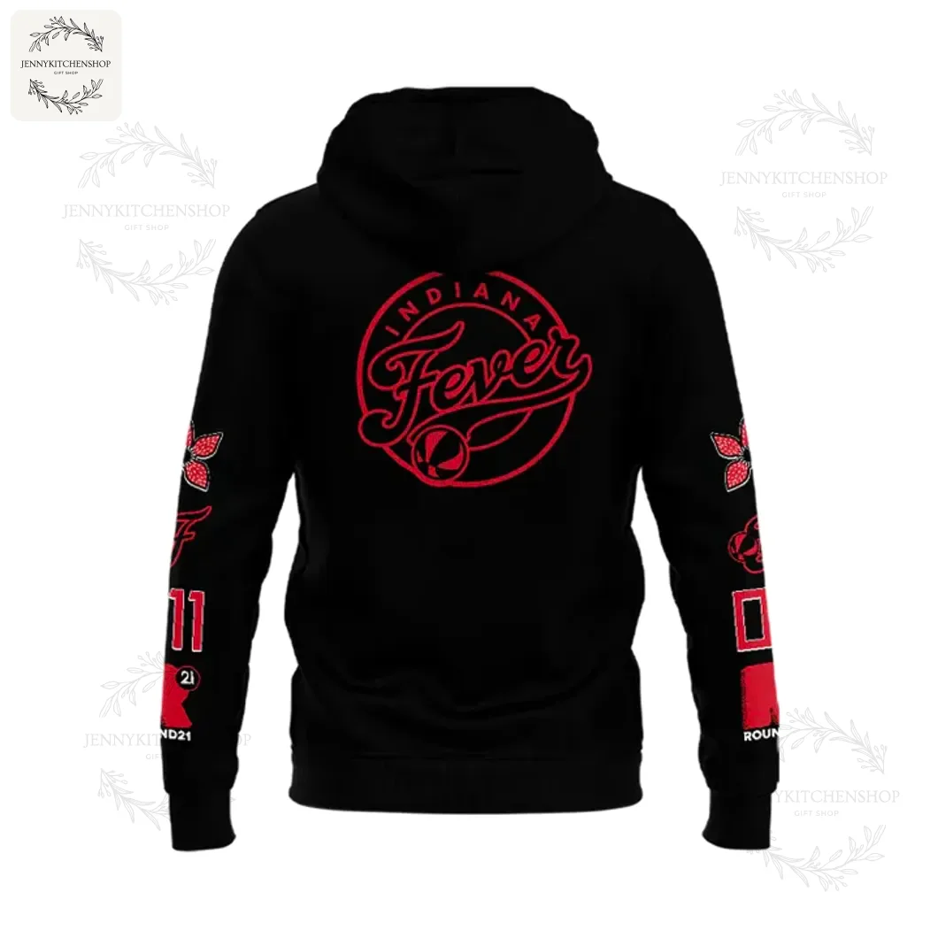 Indiana Fever x Stranger Things Black Hoodie