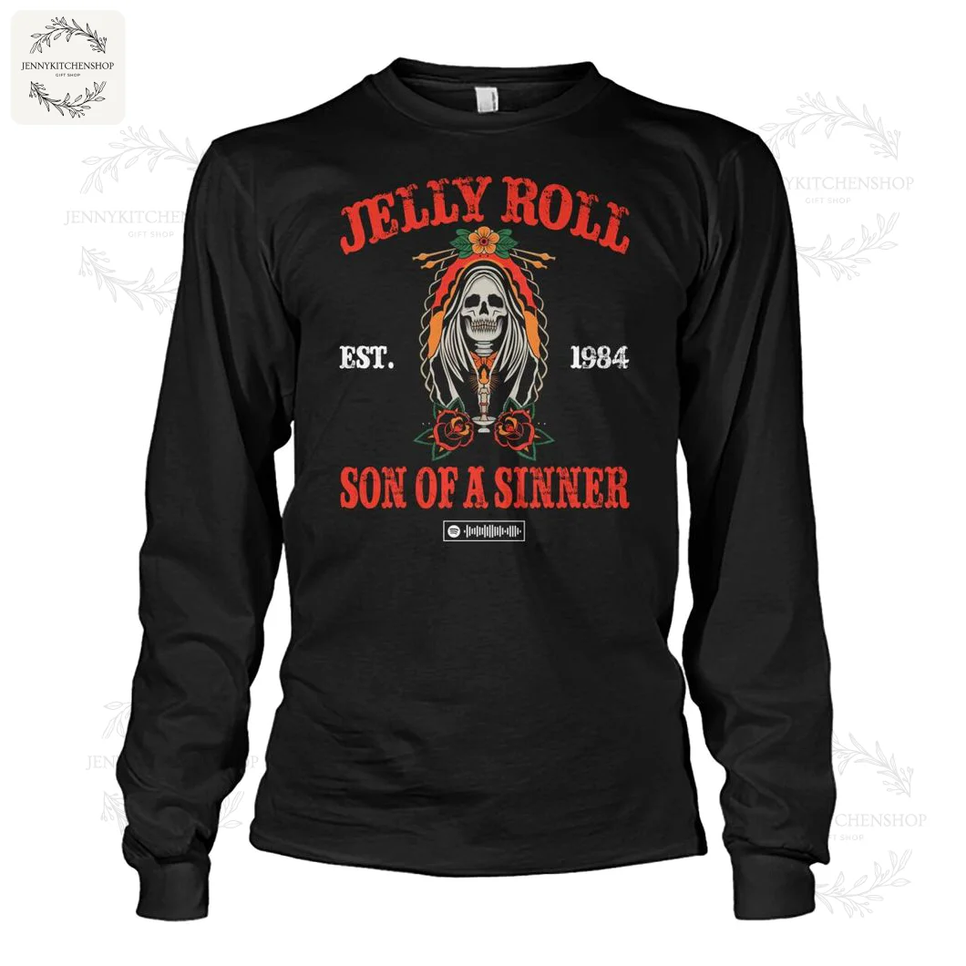 Jelly Roll EST 1984 Son Of A Sinner Black Hoodie