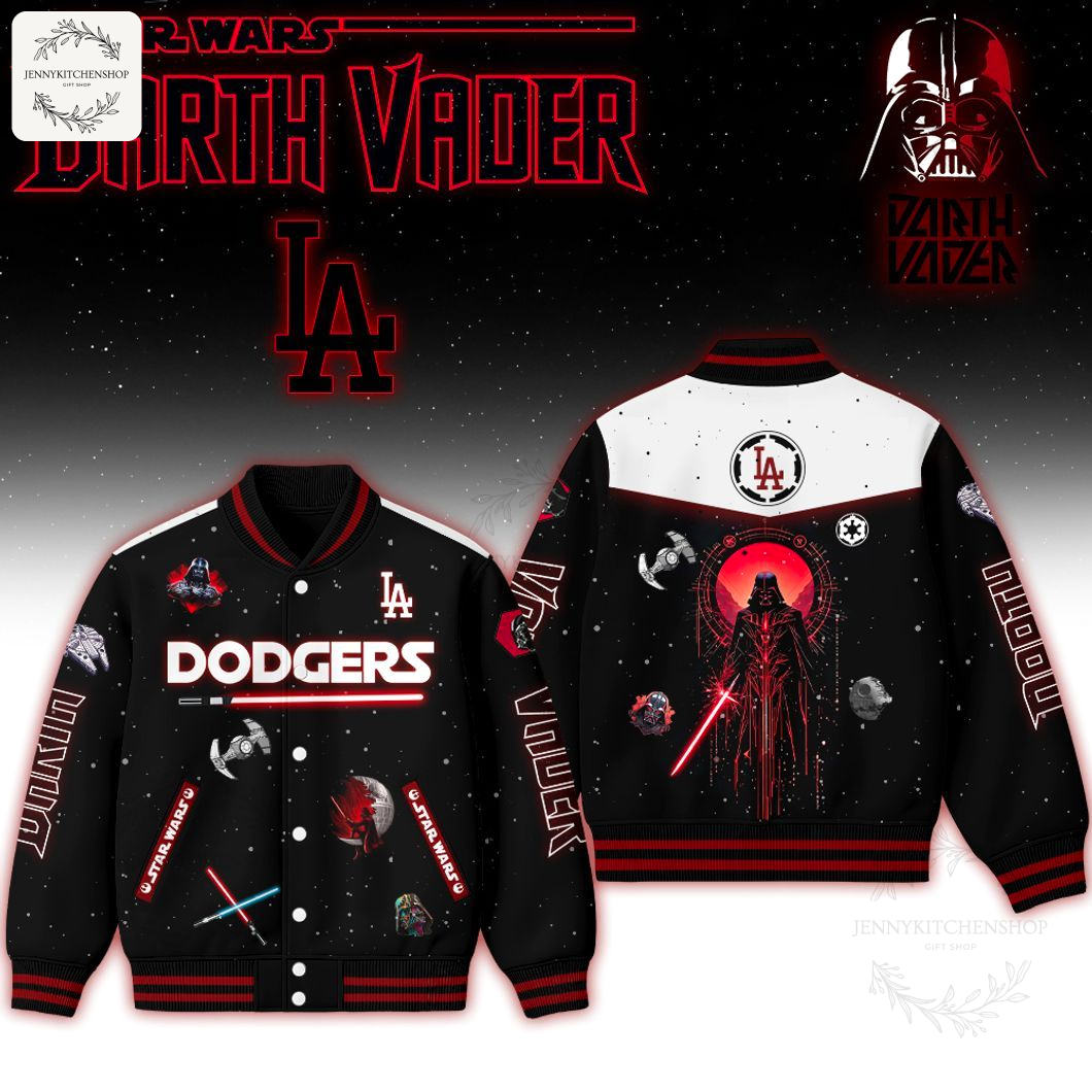 LA Dodgers X Dark Side Galactic Baseball Jacket