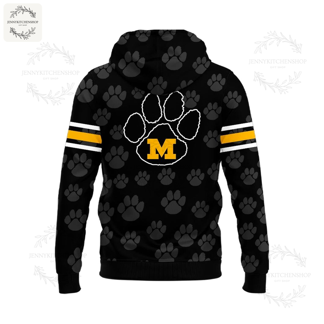 New Mizzou Uniform Hoodie: SEC Wordmark & Paw Prints - Shop Today!