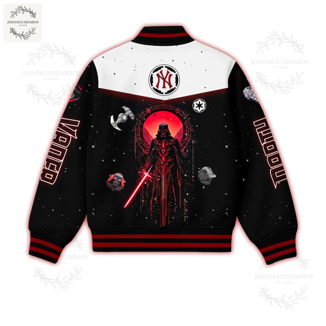 NY Yankees x Dark Side Galactic New Baseball Jacket