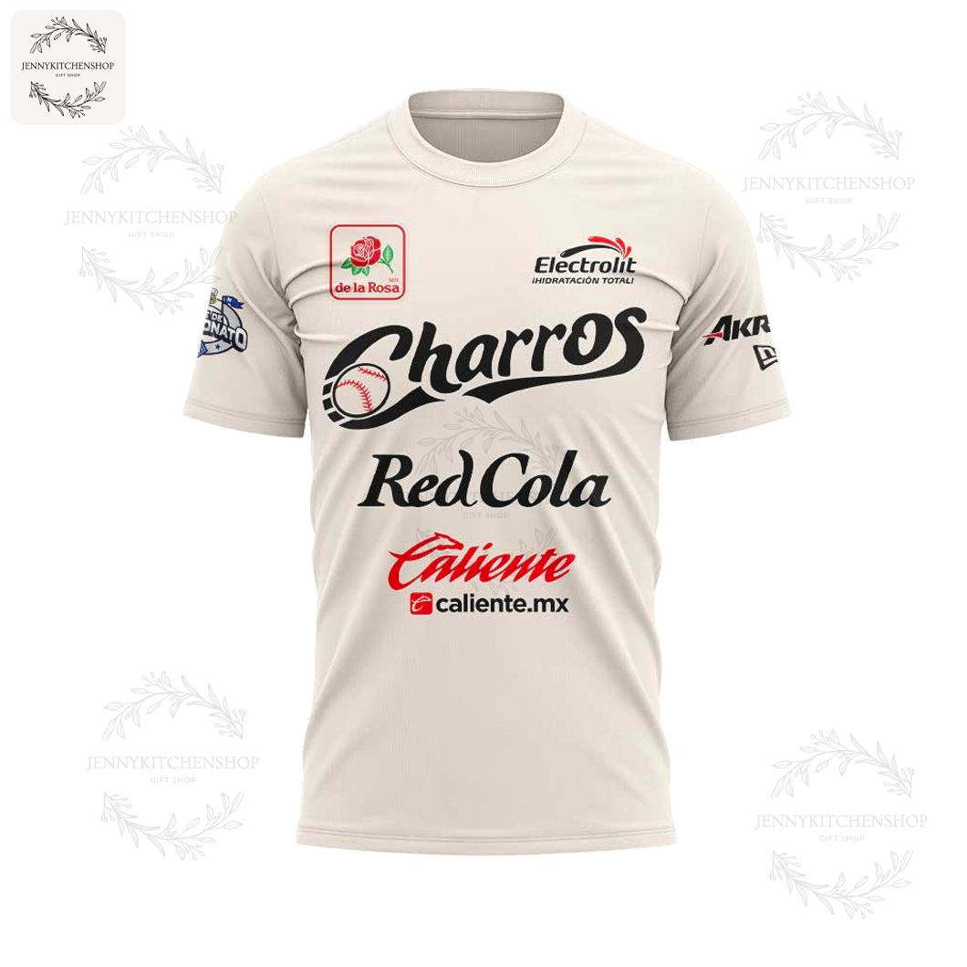 Official Charros de Jalisco Campeones Zona Norte Baseball Shirt - Serie del Rey