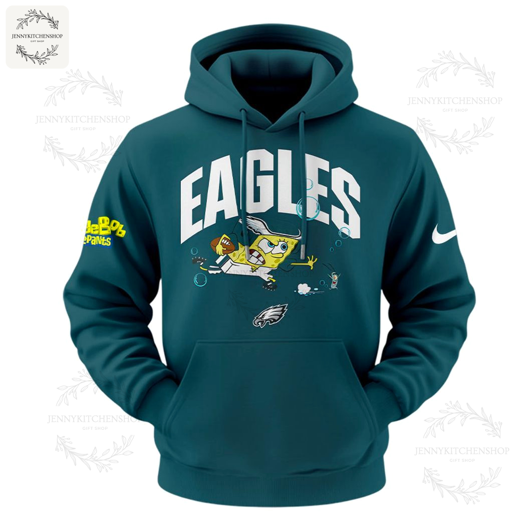 Philadelphia Eagles x SpongeBob New Design Funny Hoodie