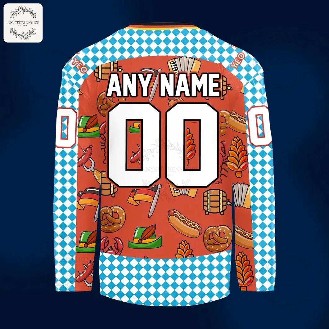 Saginaw Spirit 2025 Oktoberfest Warmup Hockey Jerseys