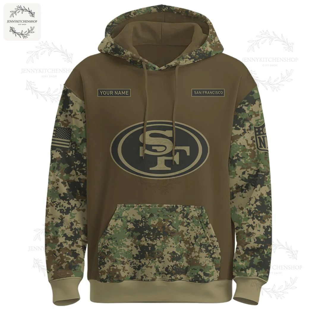 San Francisco 49ers Army 250th Birthday Limited Editions Hoodie