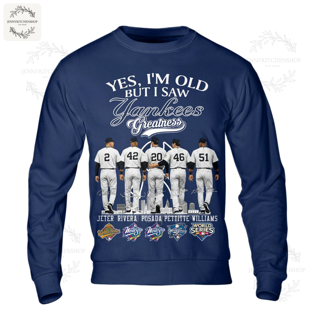 Yankees Derek Jeter Mariano Rivera Jorge Posada Andy Pettitte Bernie Williams Shirt