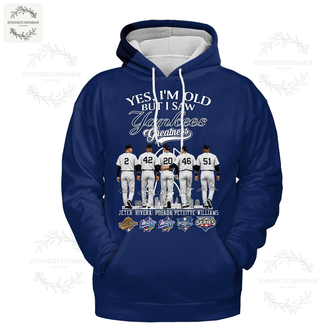 Yankees Derek Jeter Mariano Rivera Jorge Posada Andy Pettitte Bernie Williams Shirt