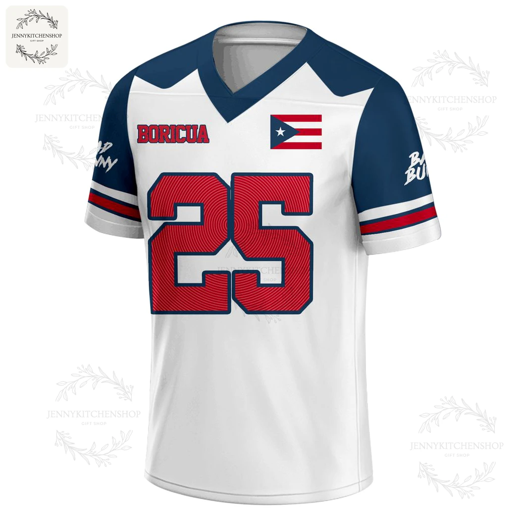 Bad Bunny Boricua 25 Puerto Rico Benito Bowl Jersey