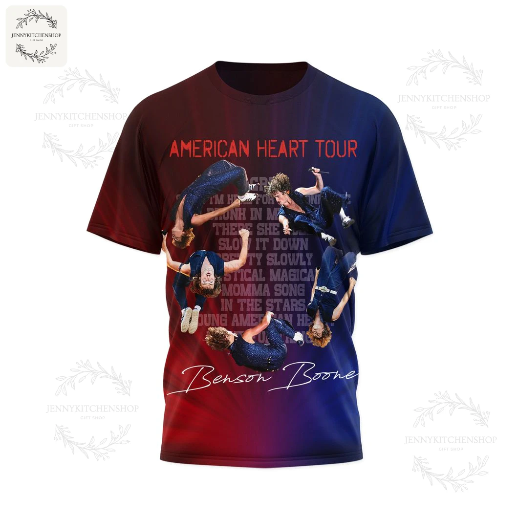 Benson Boone American Heart Tour 2025 T-Shirt
