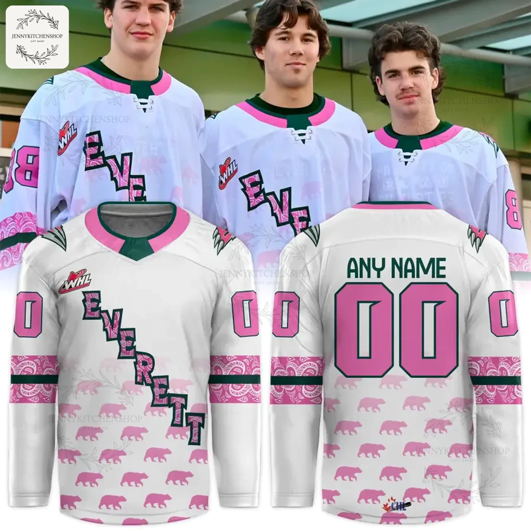 Everett Silvertips Cancer Specialty Jersey 2025