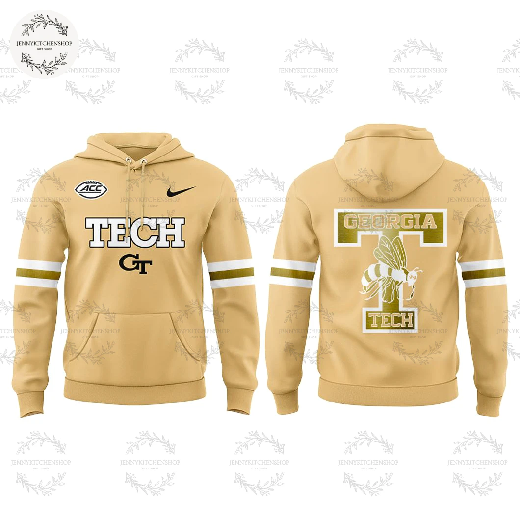 Georgia Tech Football Sting Em Gold Uniform 2025 T-Shirt
