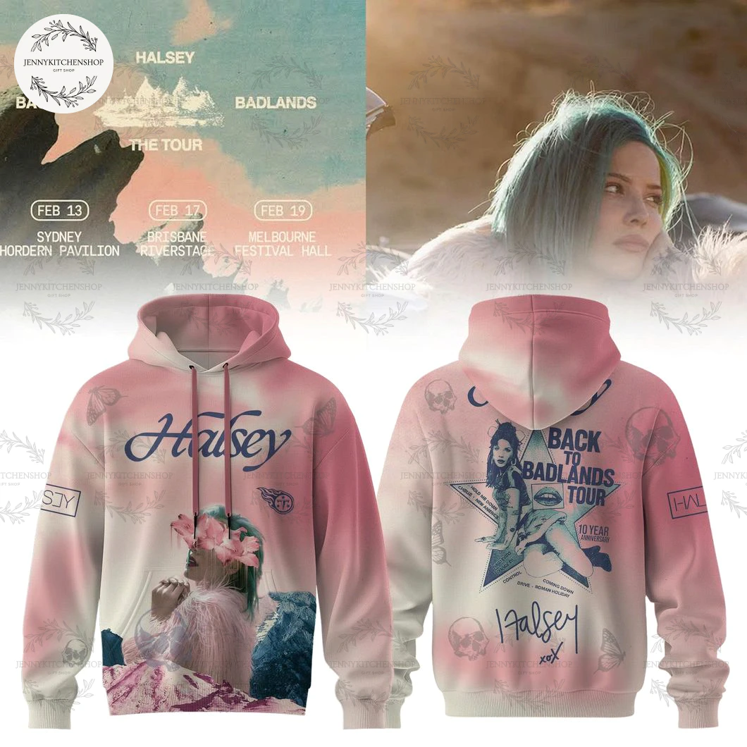Halsey Back To Badlands Tour 2025 Hoodie