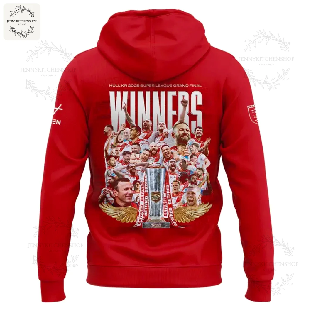 Hull KR 2025 Super League Grand Final Red Hoodie
