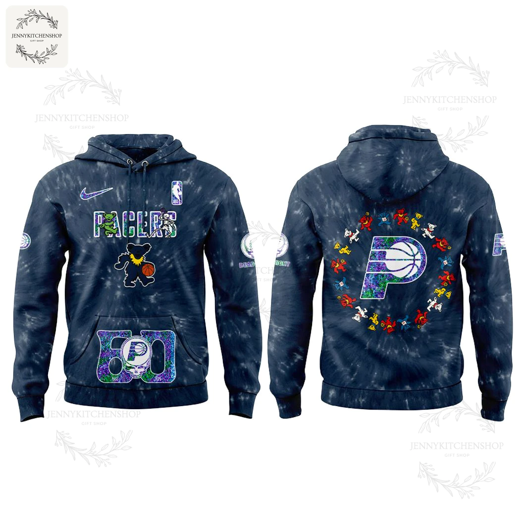 Indiana Pacers Grateful Dead 60th Anniversary 2025 Hoodie