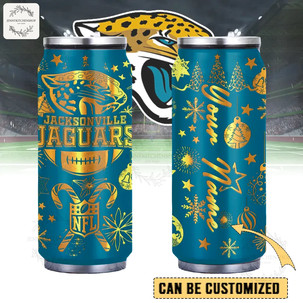 Jacksonville Jaguars x Christmas Can Shaped Tumbler