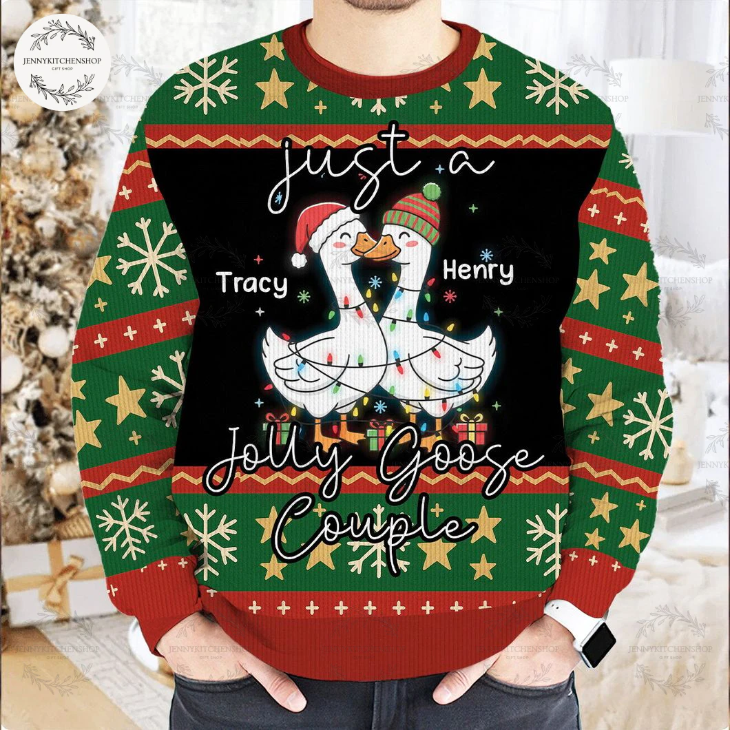 Jolly Goose Couple Custom Pajamas Set