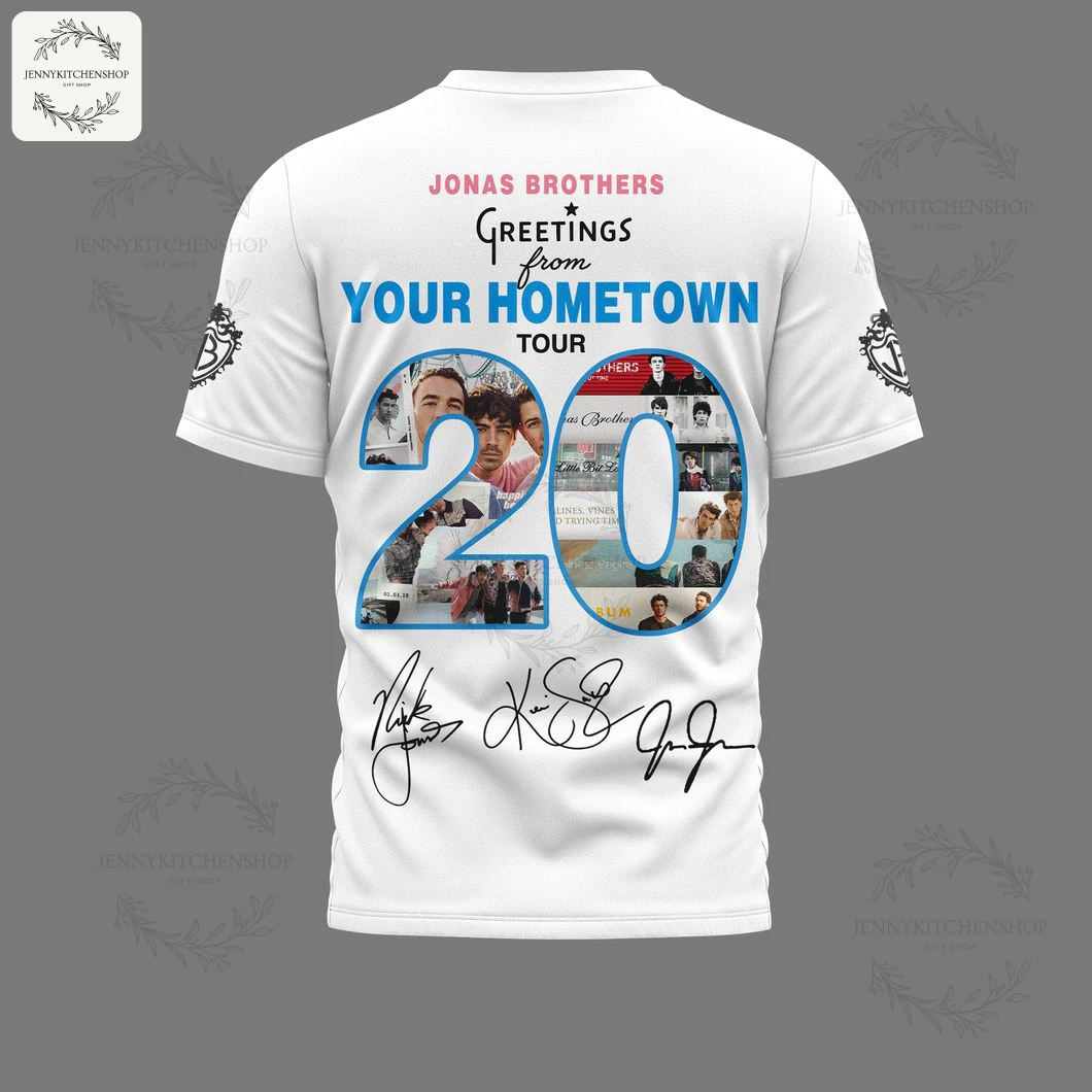 Jonas Brothers Greeting From Your Hometown Tour 2025 T-Shirt
