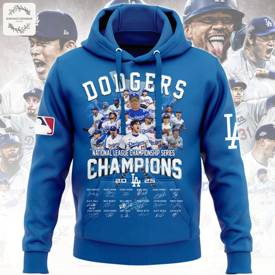 LA Dodgers National League Champions 2025 Series Limited Edition Hoodie