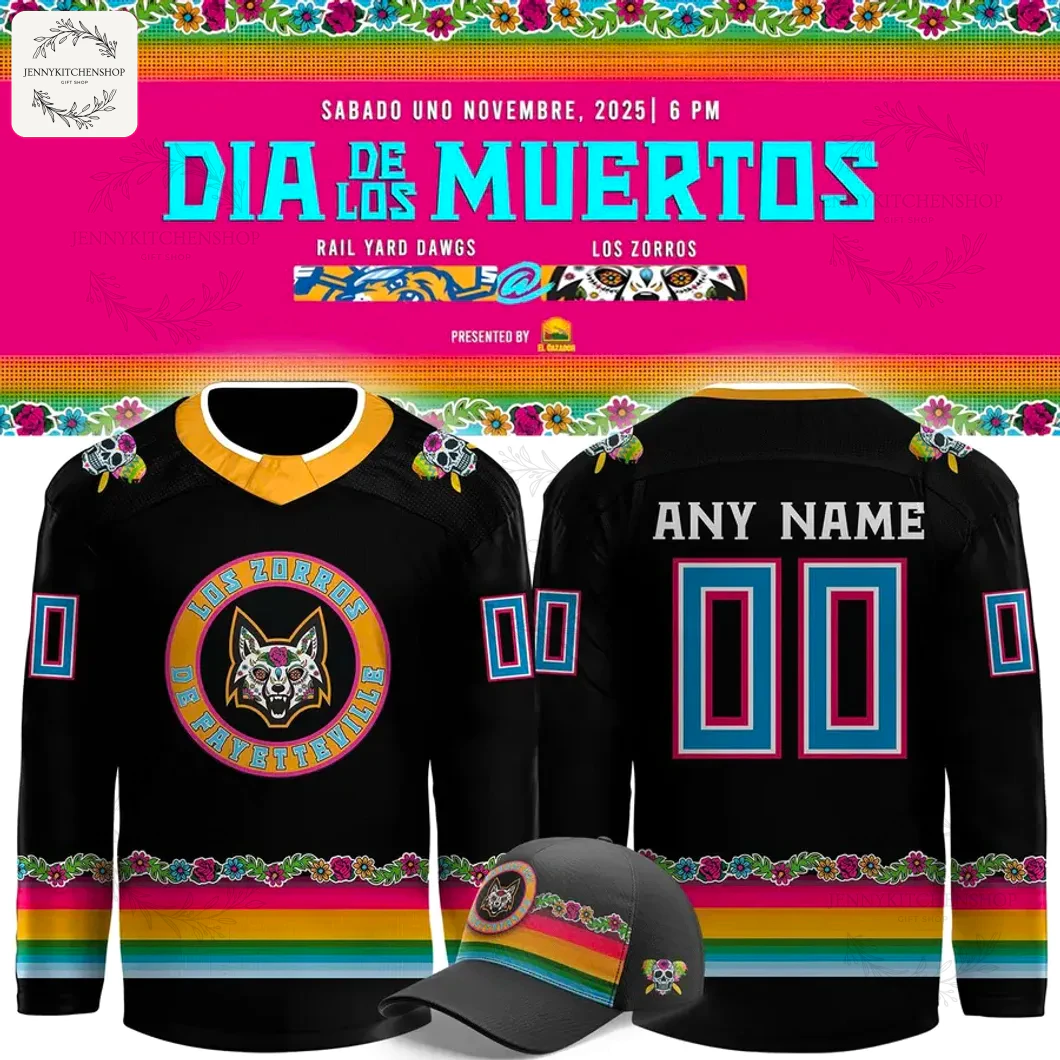 Los Zorros De Fayetteville 2025 Dia de los Muertos Jersey