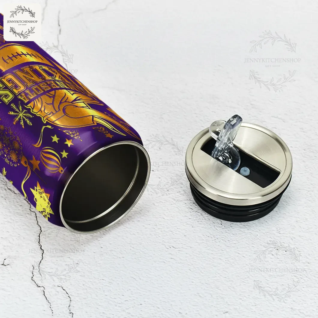 Minnesota Vikings x Christmas Can Shaped Tumbler