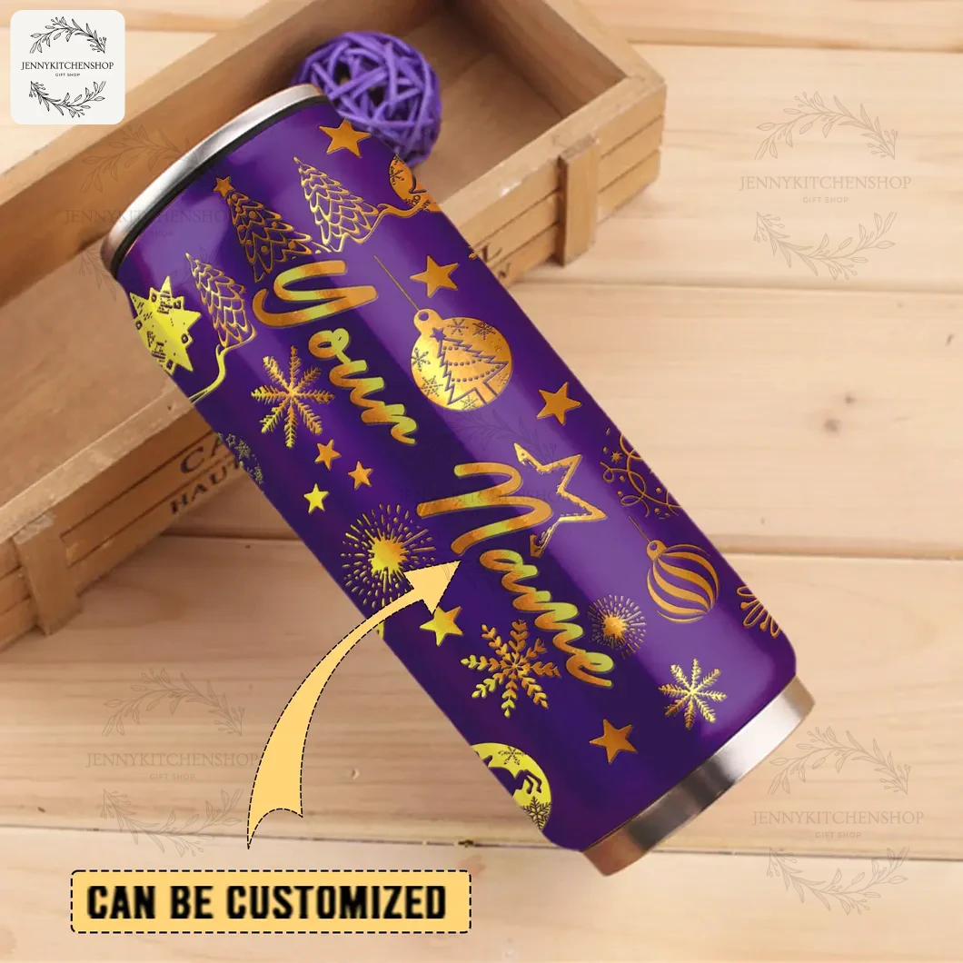 Minnesota Vikings x Christmas Can Shaped Tumbler
