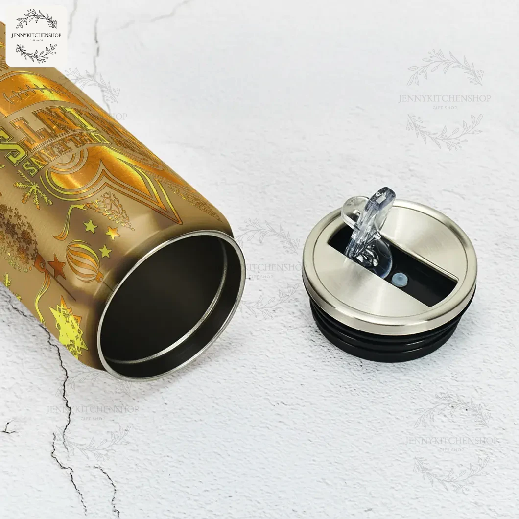 New Orleans Saints x Christmas Can Shaped Tumbler