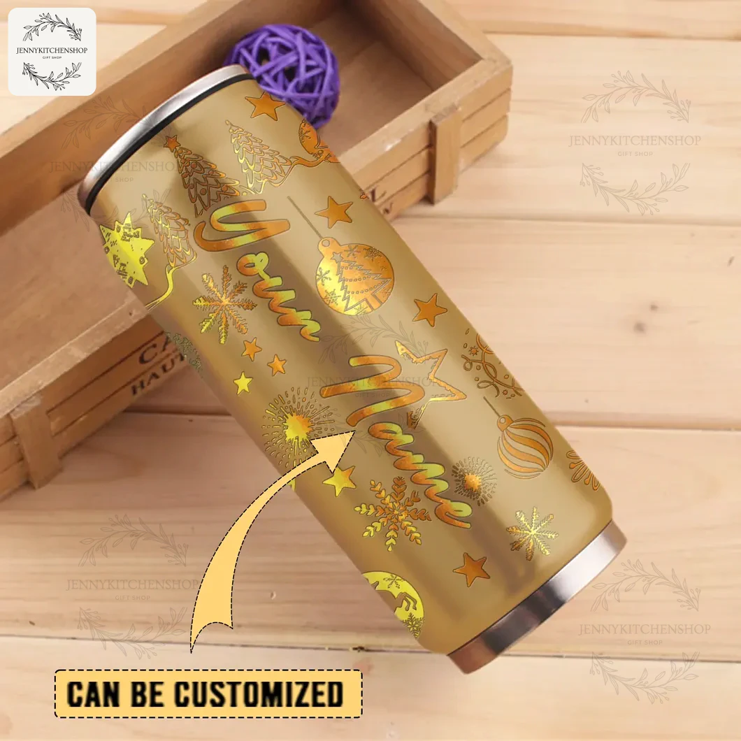 New Orleans Saints x Christmas Can Shaped Tumbler
