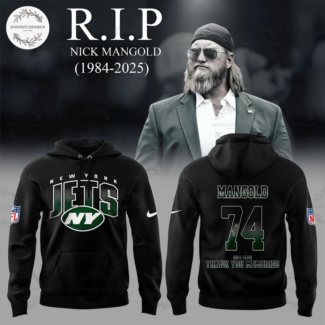 New York Jets Legend Nick Mangold Thank You Memories Hoodie