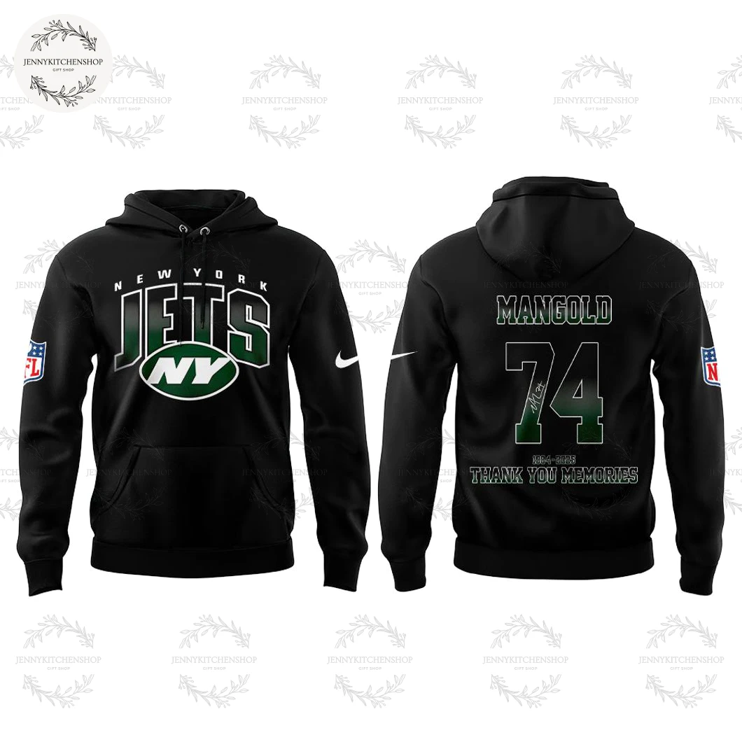 New York Jets Legend Nick Mangold Thank You Memories Hoodie