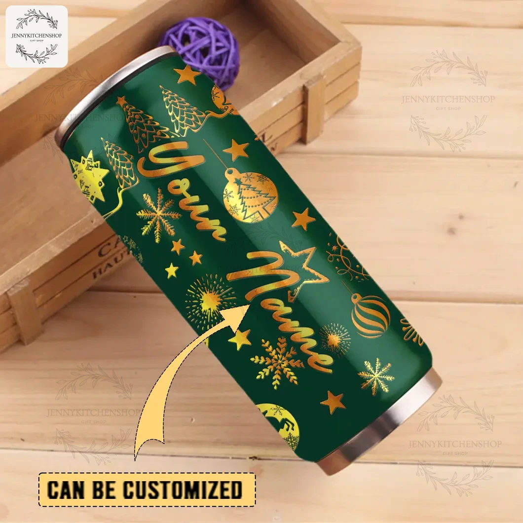 New York Jets x Christmas Can Shaped Tumbler