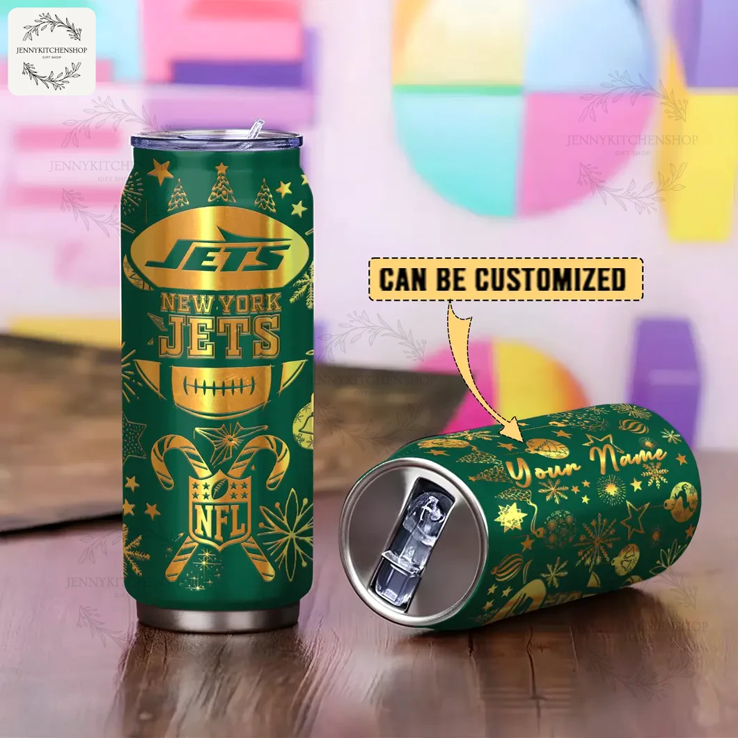 New York Jets x Christmas Can Shaped Tumbler