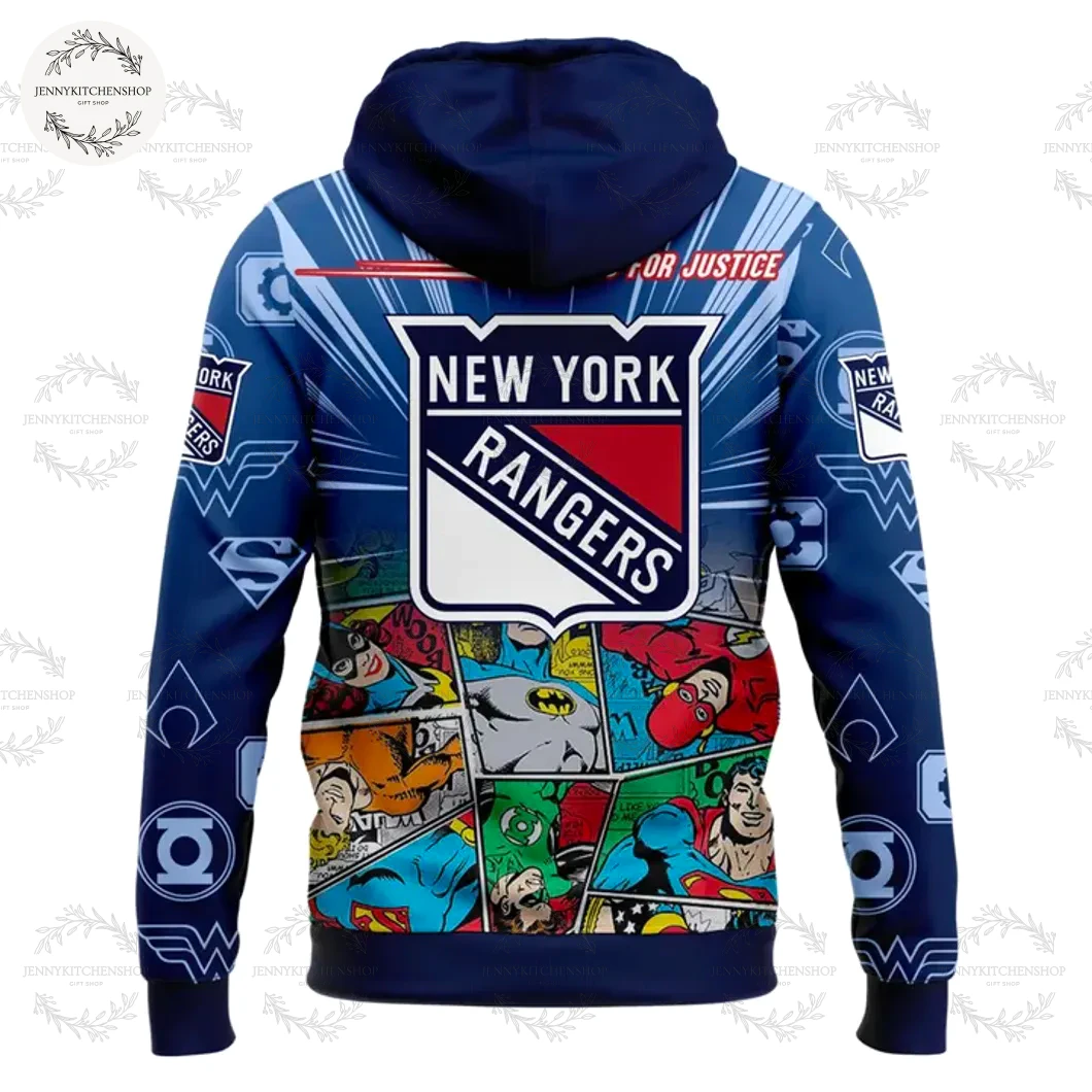 New York Rangers DC Comics Limited Edition 2025 Hoodie