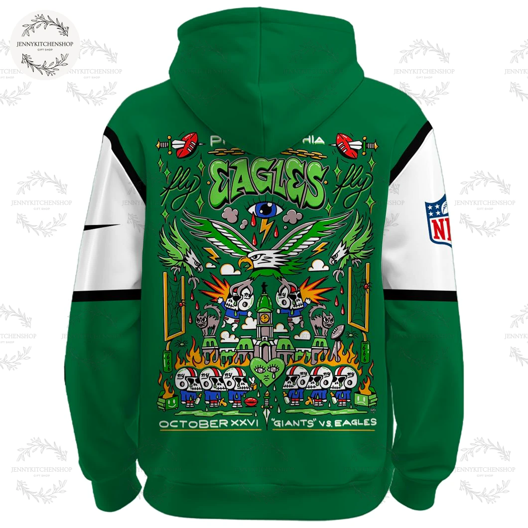 Philadelphia Eagles 2025 Kelly Green Limited Hoodie