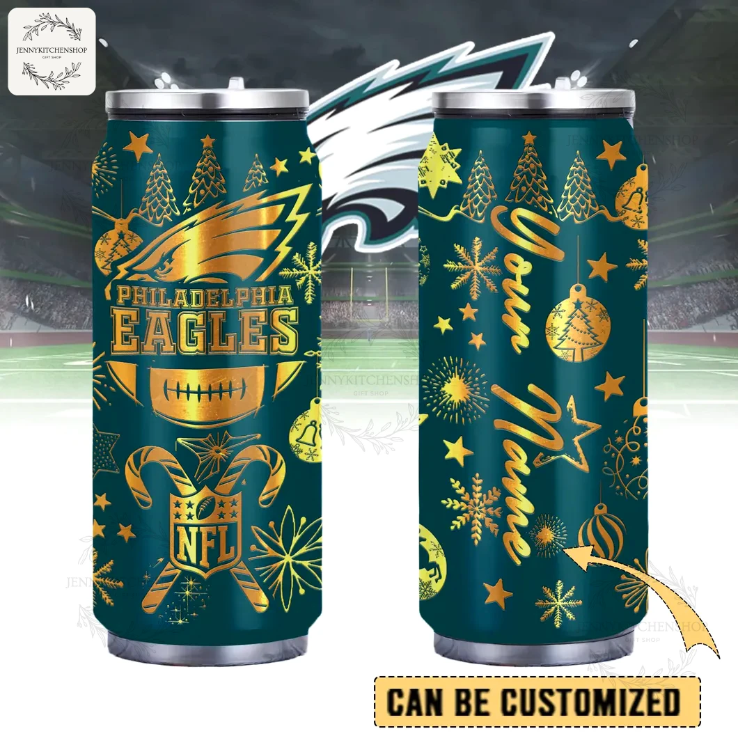 Philadelphia Eagles x Christmas Can Shaped Tumbler