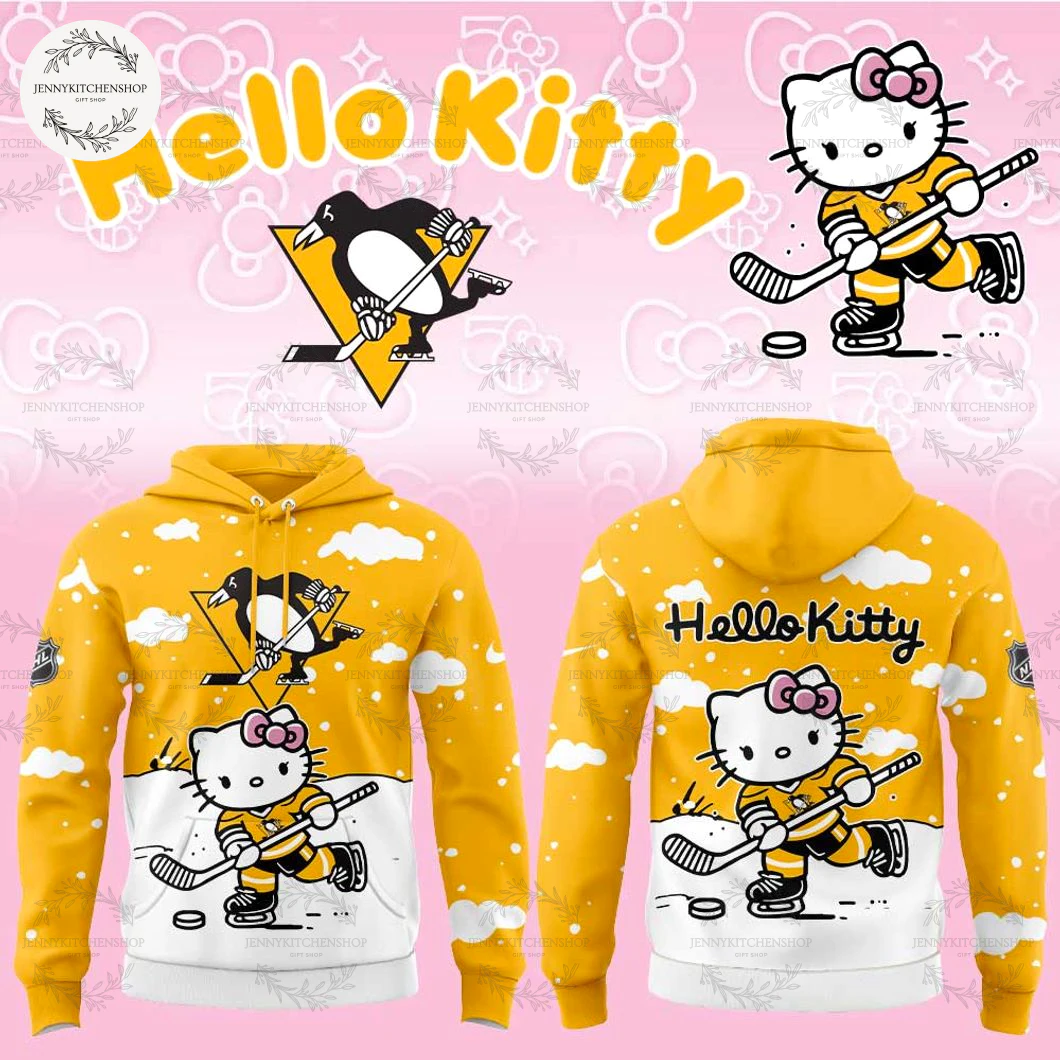 Pittsburgh Penguins x Hello Kitty Fans New Hoodie