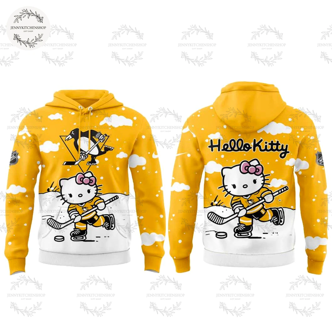 Pittsburgh Penguins x Hello Kitty Fans New Hoodie