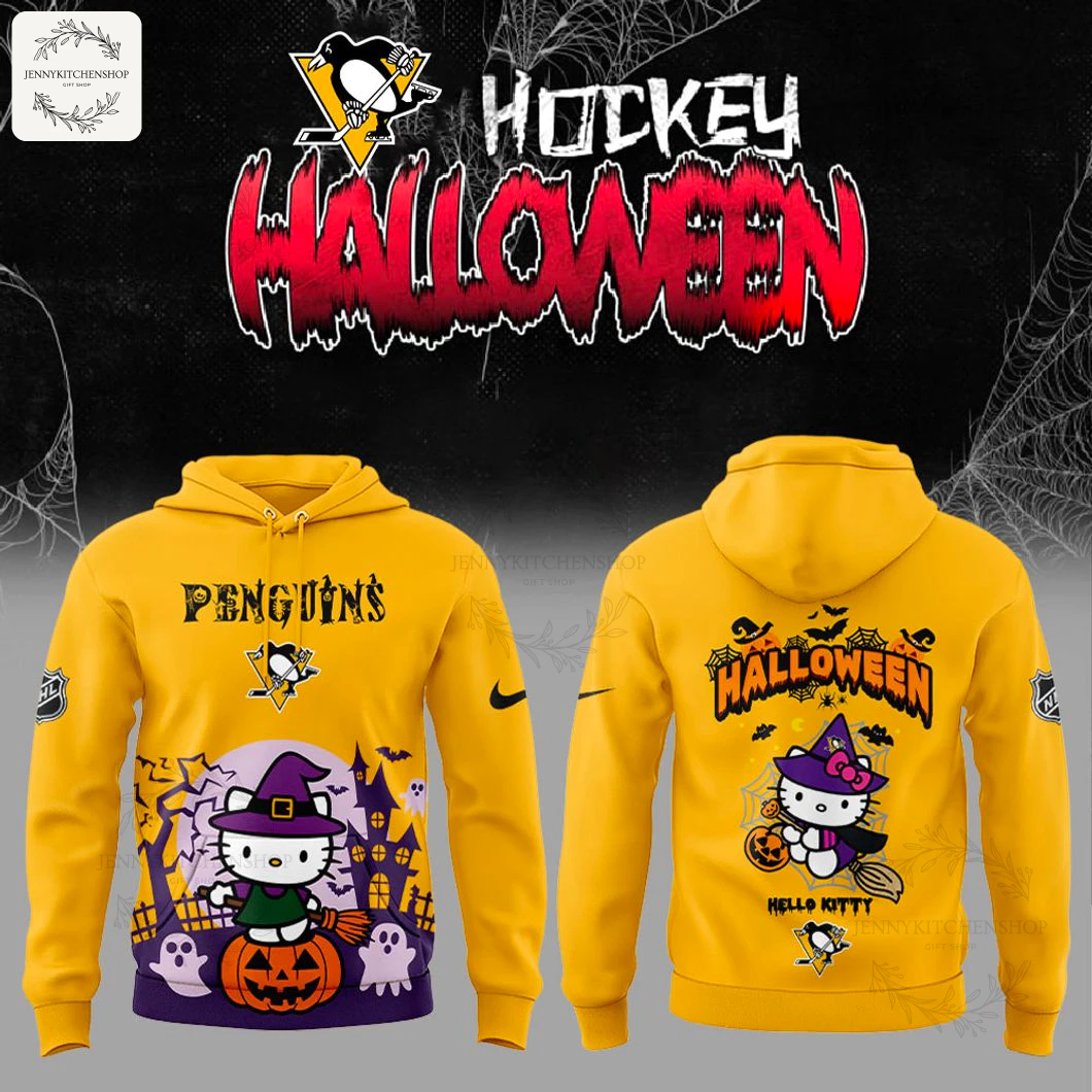 Pittsburgh Penguins x Hello Kitty Happy Halloween 2025 Limited Hoodie